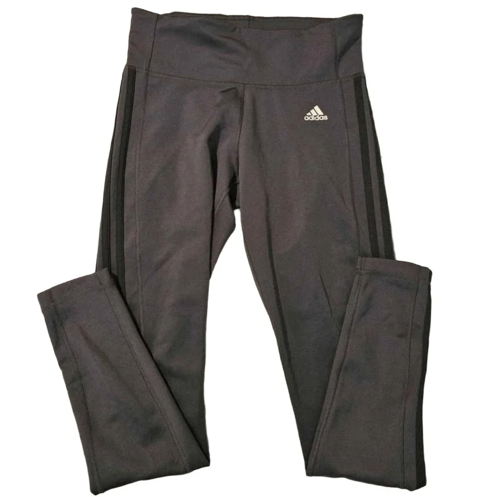 ADIDAS Dark Grey High Waisted‎ Sport Leggings Womens Medium